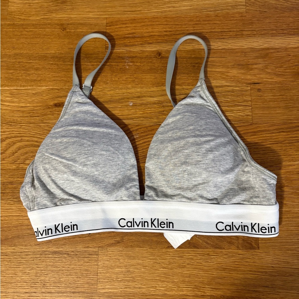 Calvin Klein Light Gray Bralette